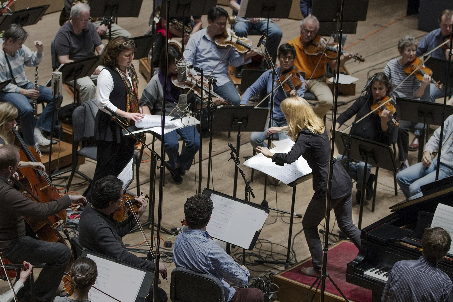 Recording St Paul Chamber Orchestra with Maria Schneider & Dawn Upshaw