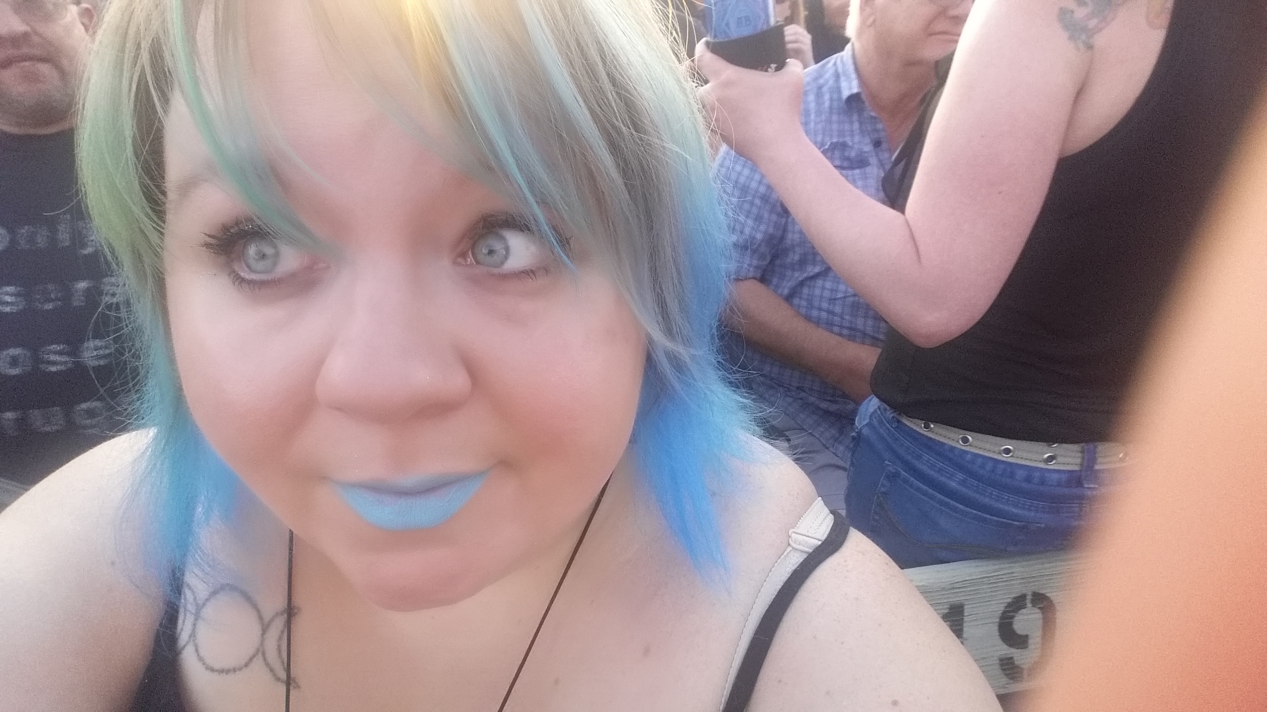 Me waiting for Heart in Hinckley. SO WORTH THE WAIT.