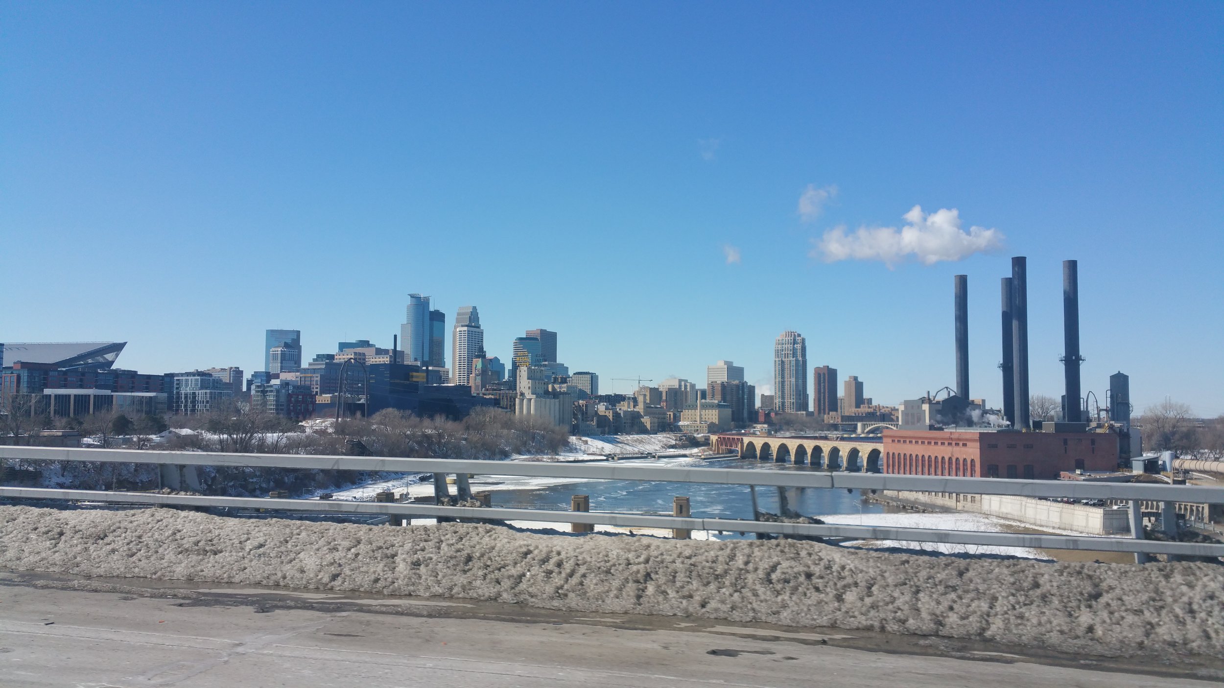 A beautiful Spring day driving past a beautiful spot in Minneapolis.