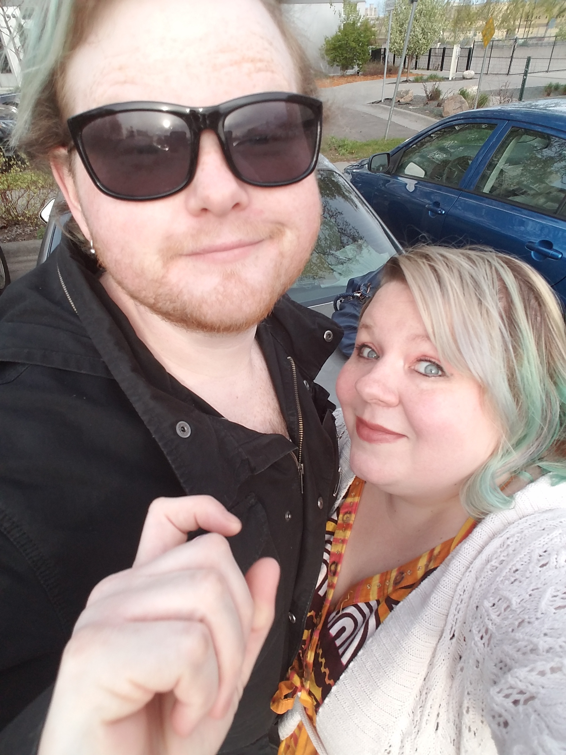 Rocking this theatre kid life with my biz & queerplatonic partner.