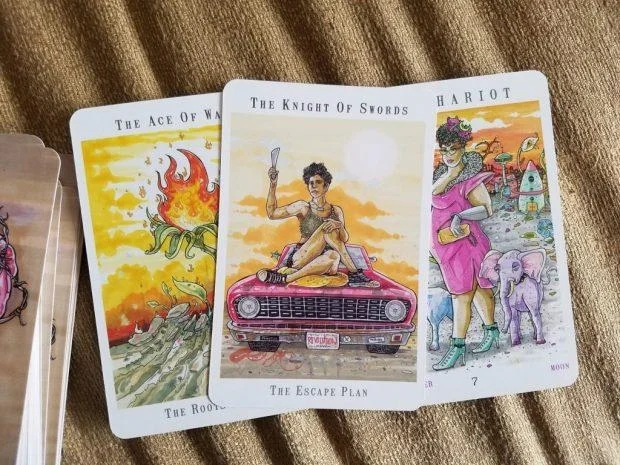 Deck pictured: Christy C. Road's Next World Tarot