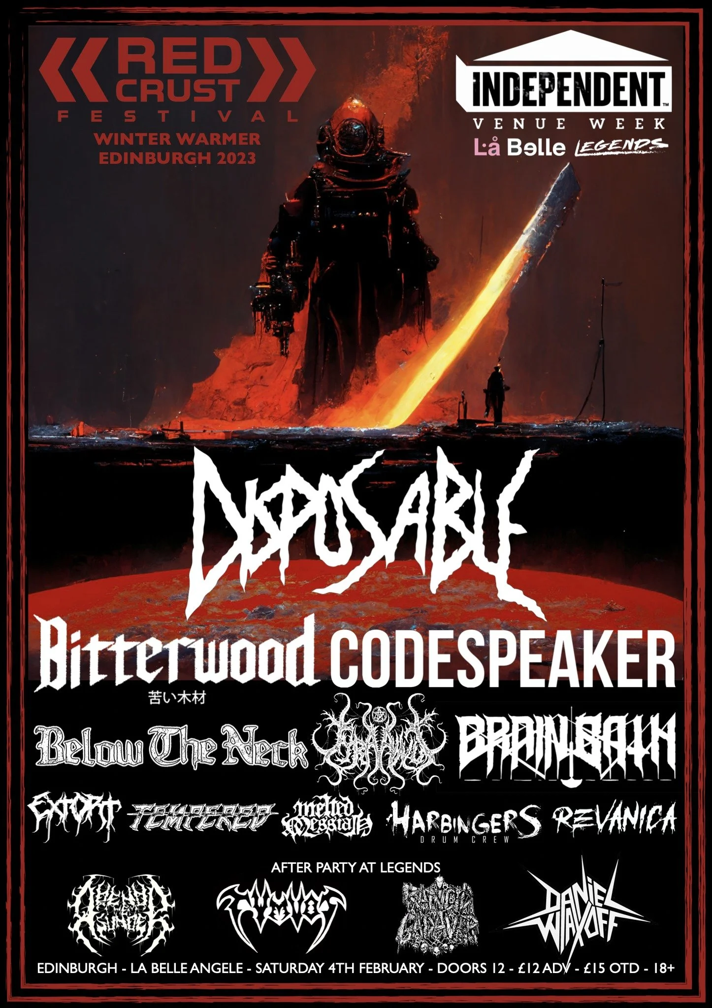 Red Crust Festival - Winter Warmer Edinburgh 2023