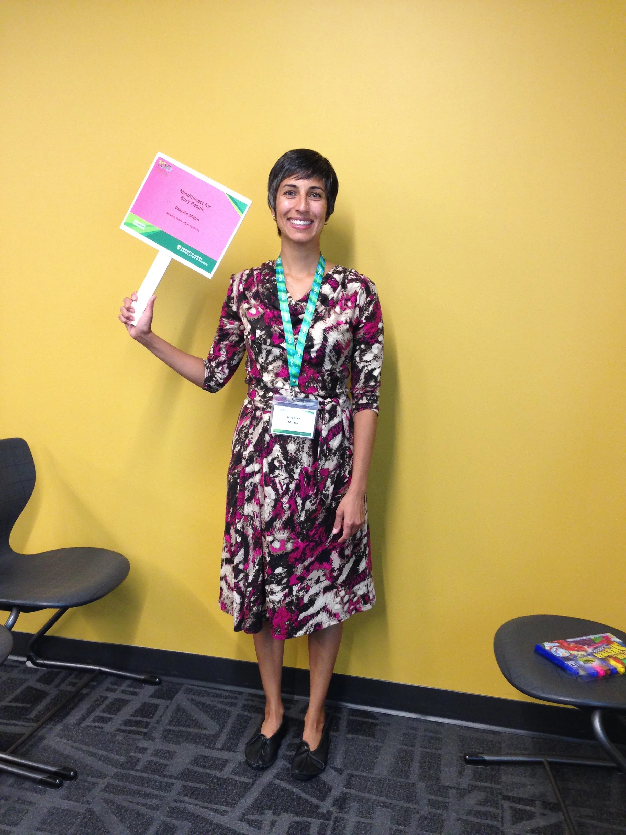 Too busy for mindfulness? University of Alberta's Executive Education and I made time for it at the Business School's 100 Summit last week!
