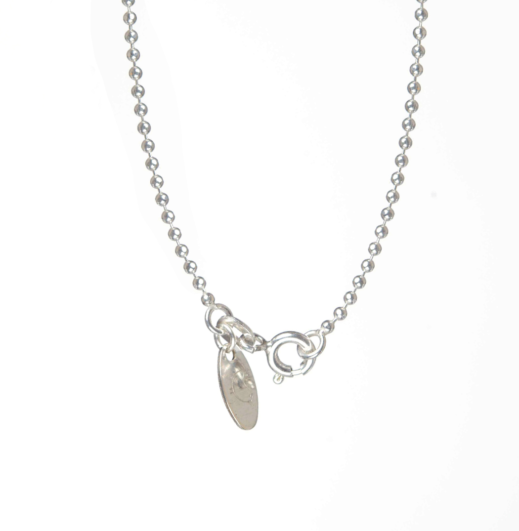 Sterling Silver Beaded Necklace