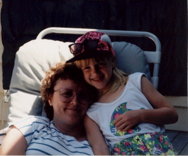  My mom and I. Not sure what year. '91? One of my most held onto photos because it's so us. 