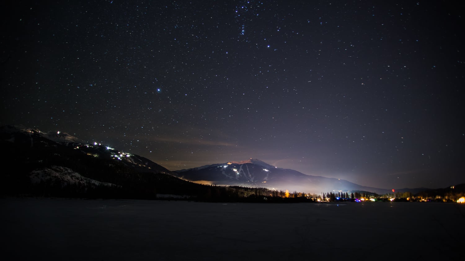 Whistler at night