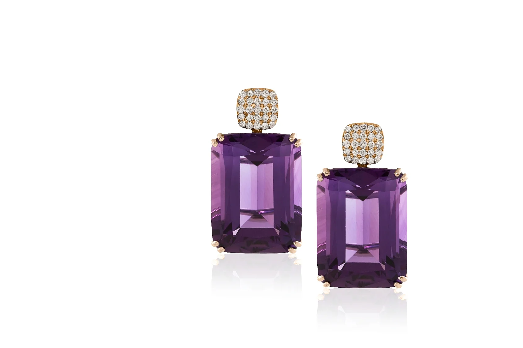 Large Emerald-cut Earrings