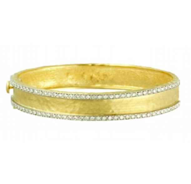 Art Deco Font Solid Gold Bangles — Julia Ballentine Fine Jewelry