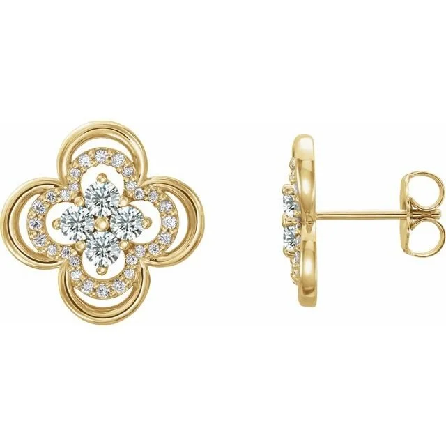 ピアス CLOVER EARRING Clover Stud Earrings — Julia Ballentine Fine Jewelry