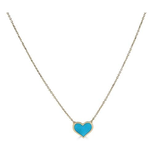 Inlay Heart Necklaces — Julia Ballentine Fine Jewelry