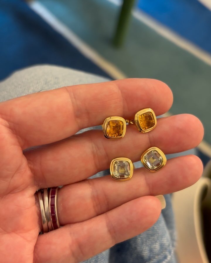 Lots of requests for citrines lately and who can resist a thick gold bezel? It&rsquo;s a busy time for us with Mother&rsquo;s Day, graduations and lots of anniversaries this Spring -  and don&rsquo;t forget to get your custom orders in well before we