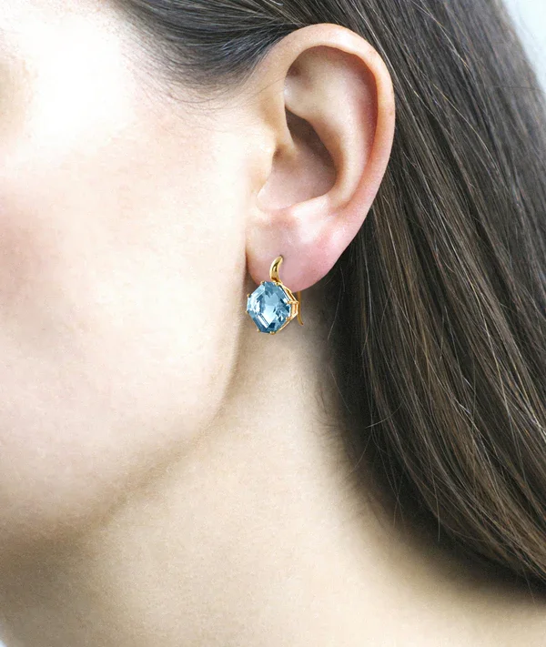Blue Topaz Earrings