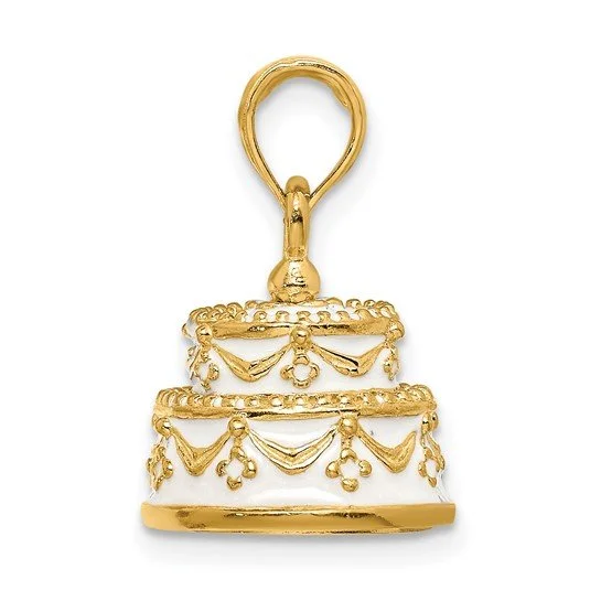 Just Married Two-tier Cake Charm
