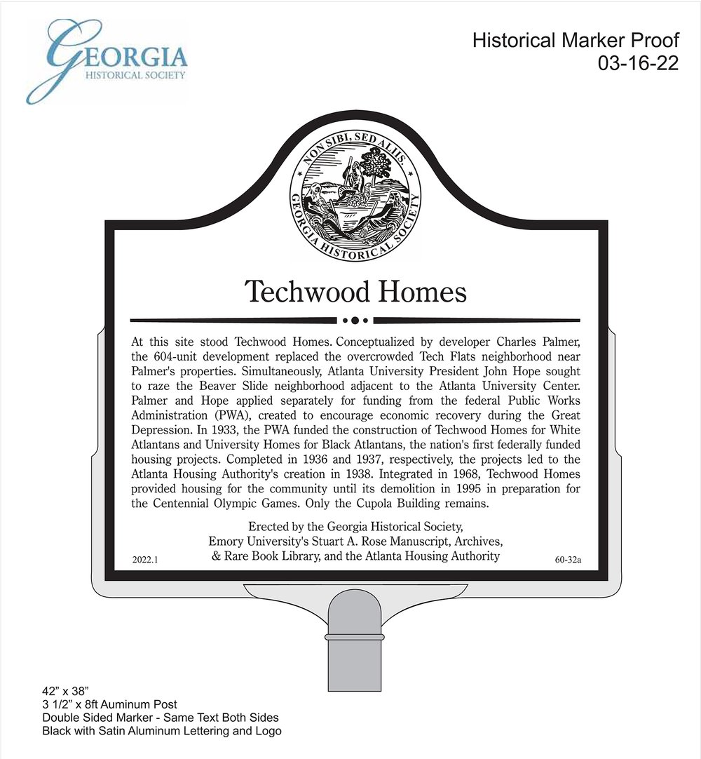 Georgia Historical Marker -TECHWOOD HOMES 03-16-22 V2_Marker Image.jpg