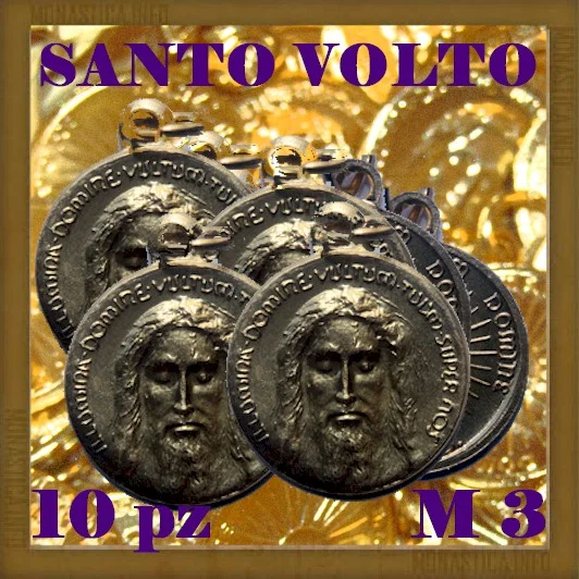 Medaglia Del Volto Santo Di Gesù (Sindone) Con Catenina 52 Cm - Realizzata In Italia