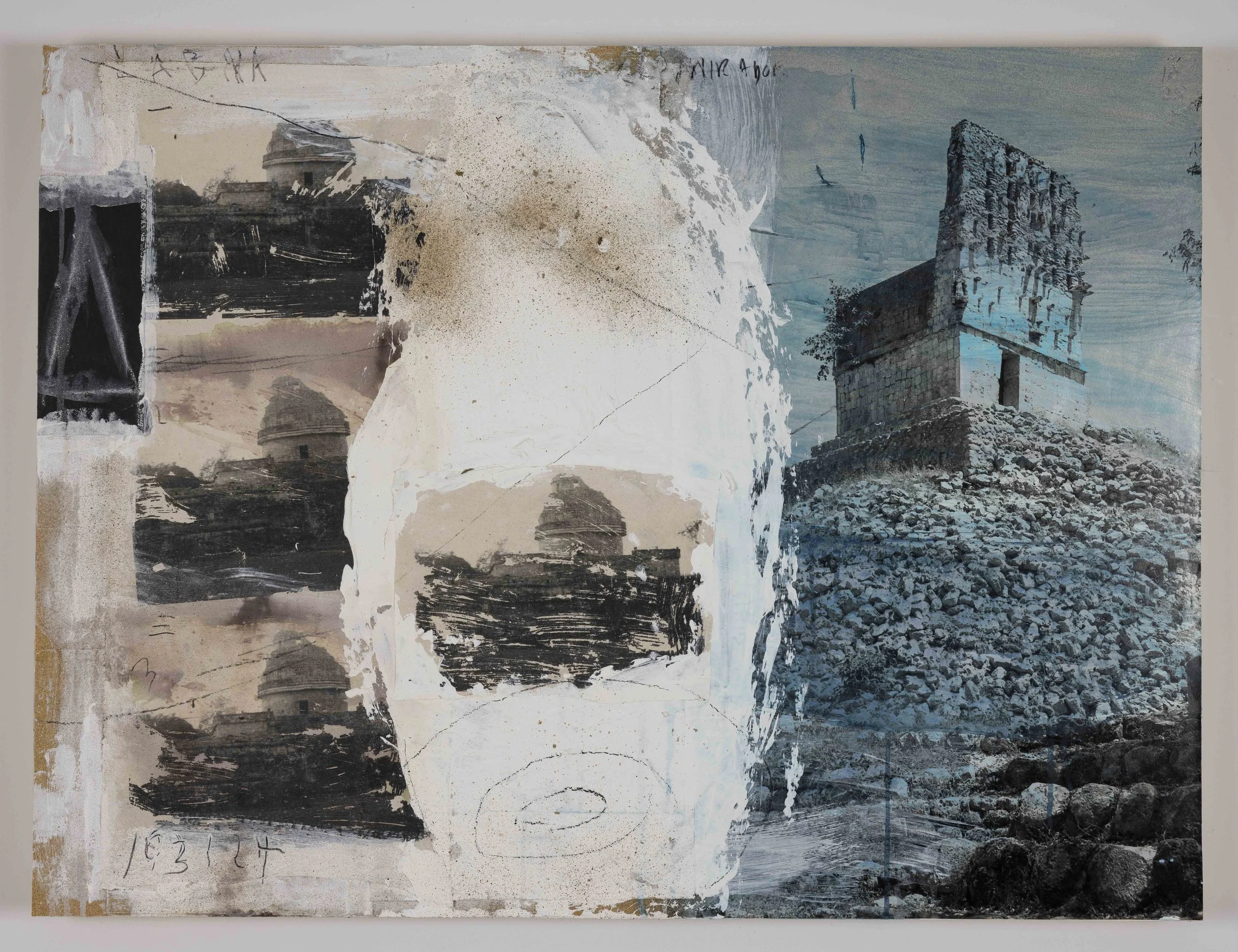 Last Watch, mixed media on wood, 30" x 40" inches