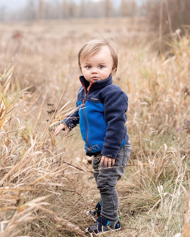 Maguire loves to be outside.  Our happy hiker baby today. 🥰