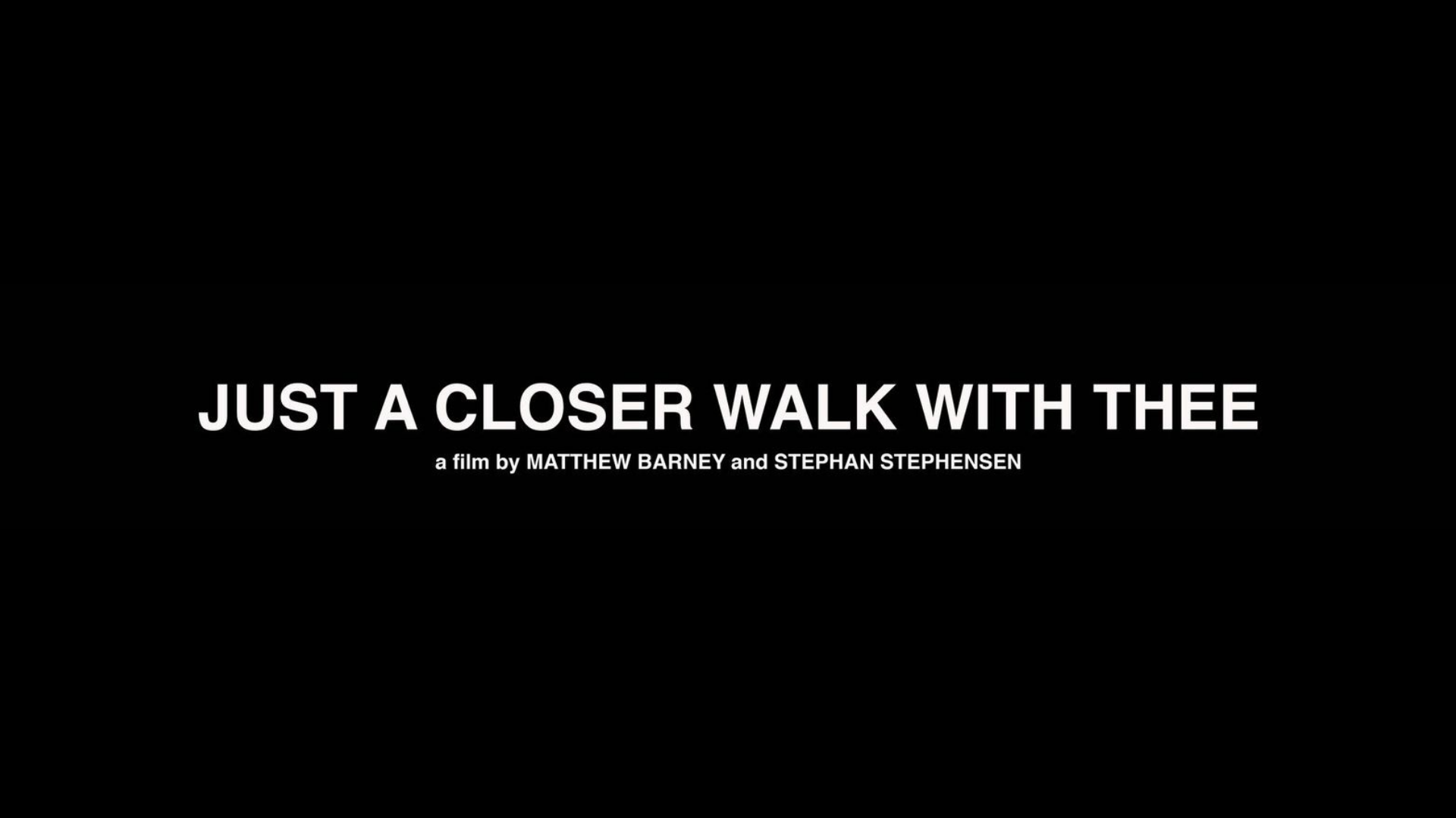 Just a Closer Walk with Thee 