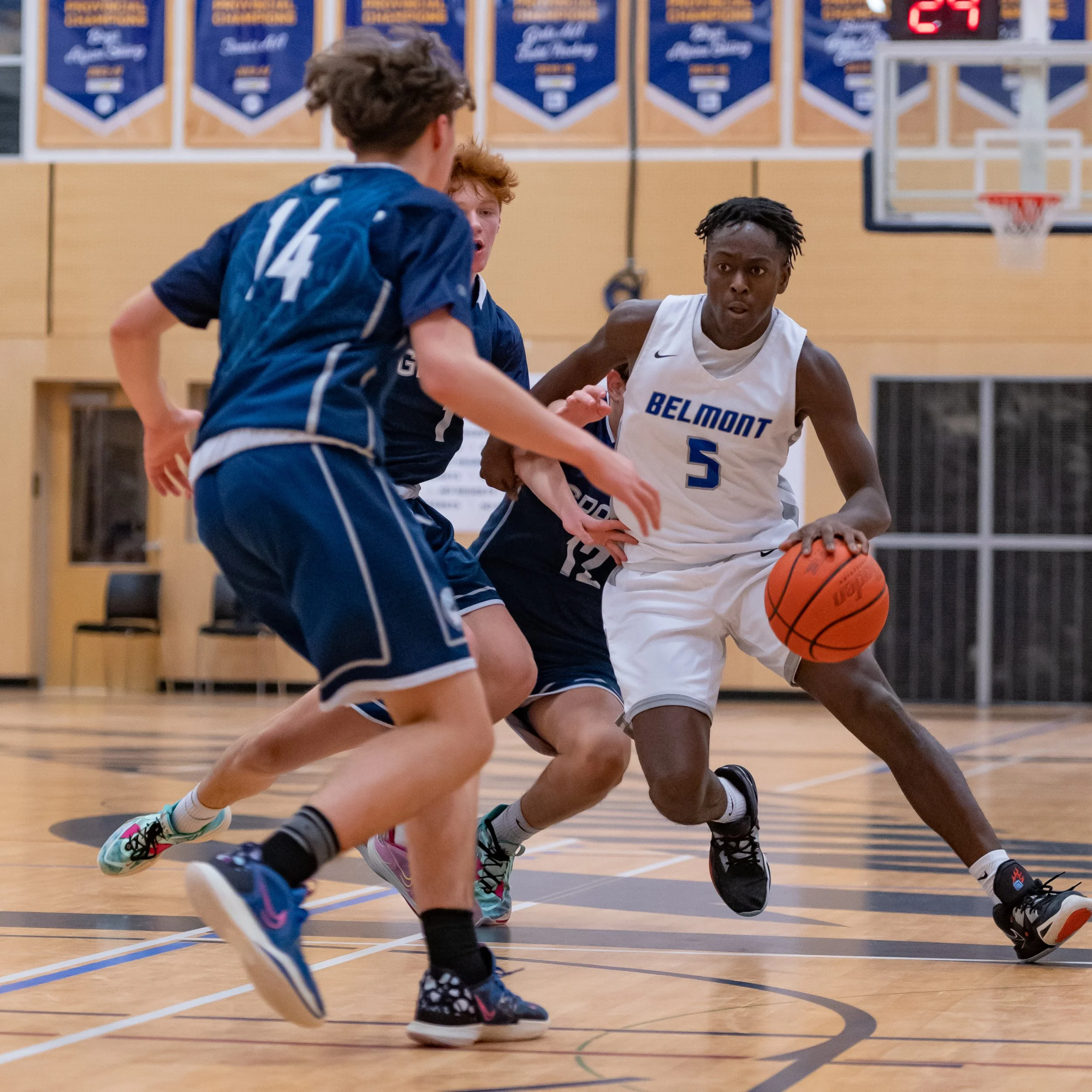 Belmont Boys Squeak Past GW Graham Despite GW Graham's Size Advantage