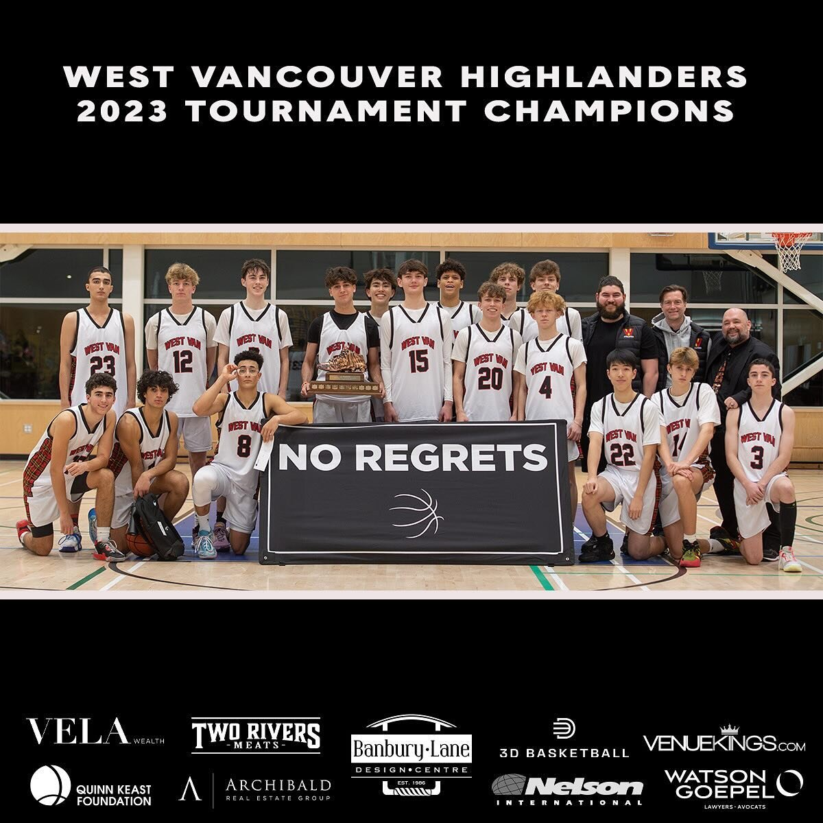 Congratulations to the West Vancouver Sr. Boys for winning the 2023 NO REGRETS Tournament!

📸: @blairshier