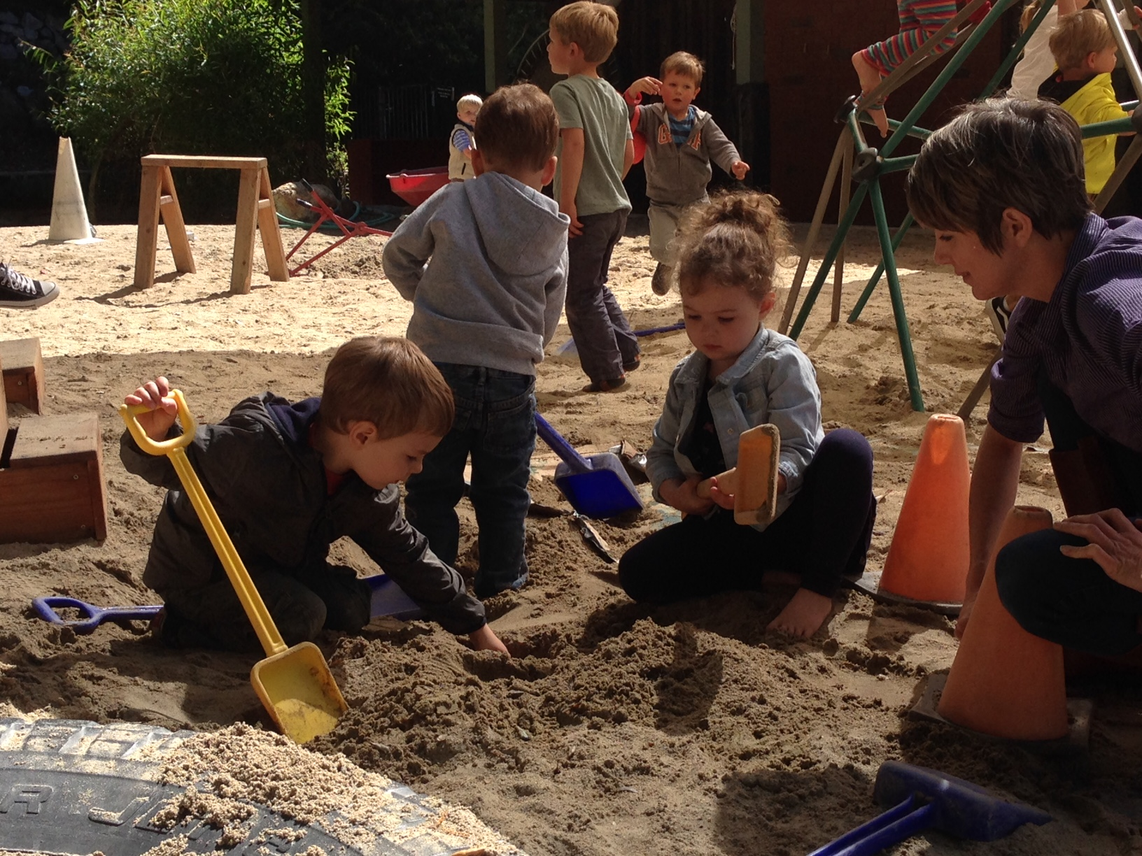 endless fun digging in the sand!