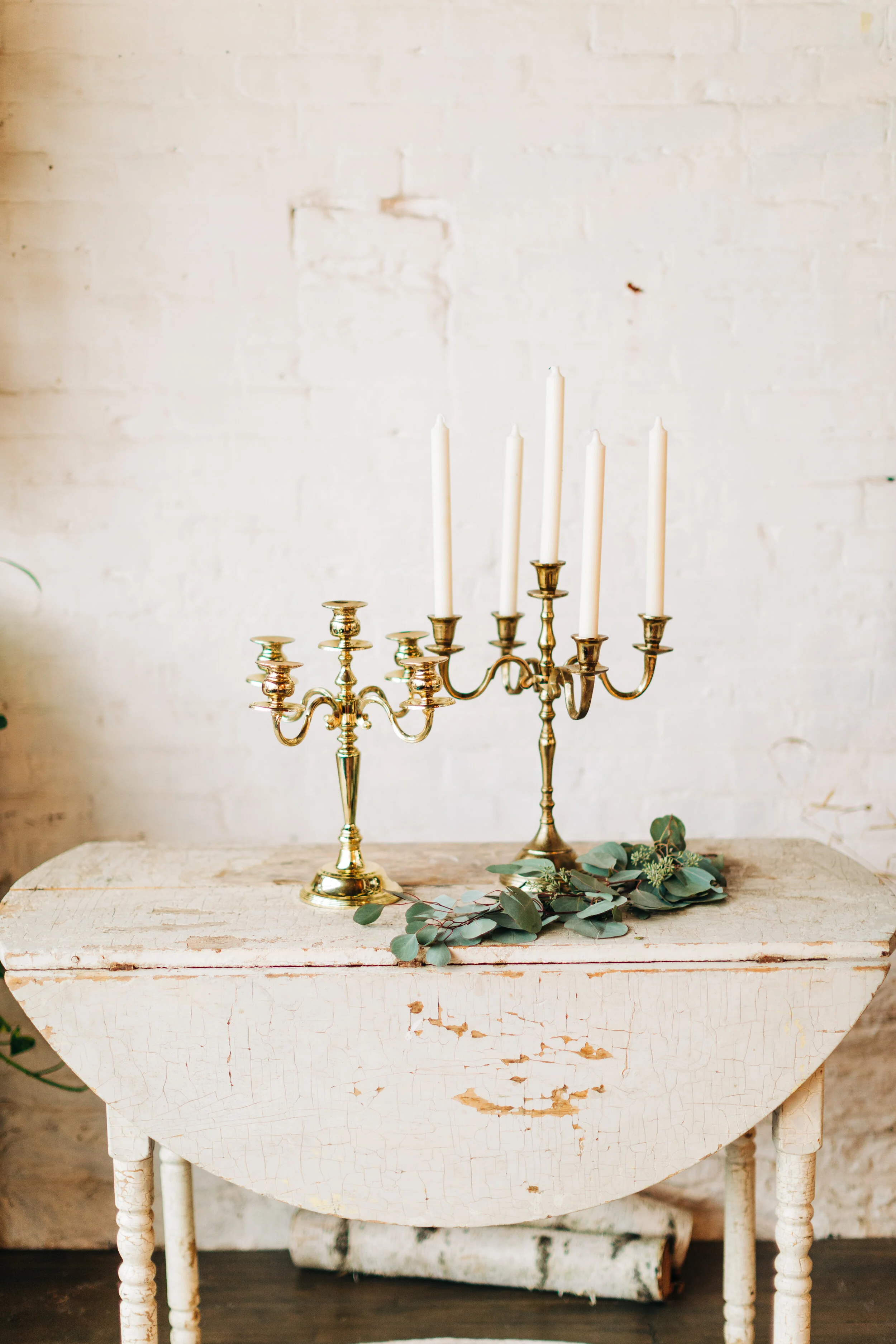 GOLD CANDELABRAS $20