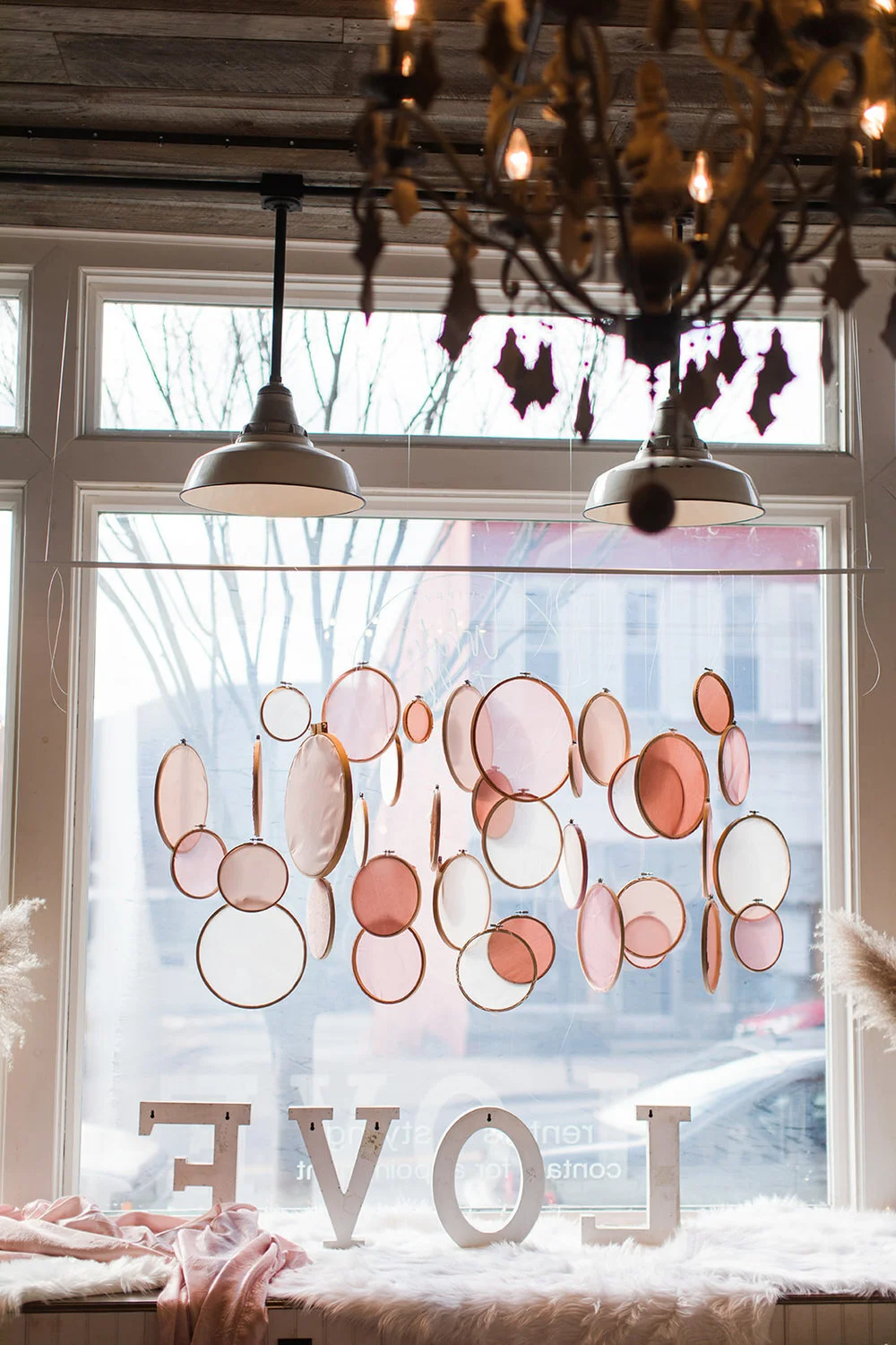 PINK HOOP BACKDROP $50