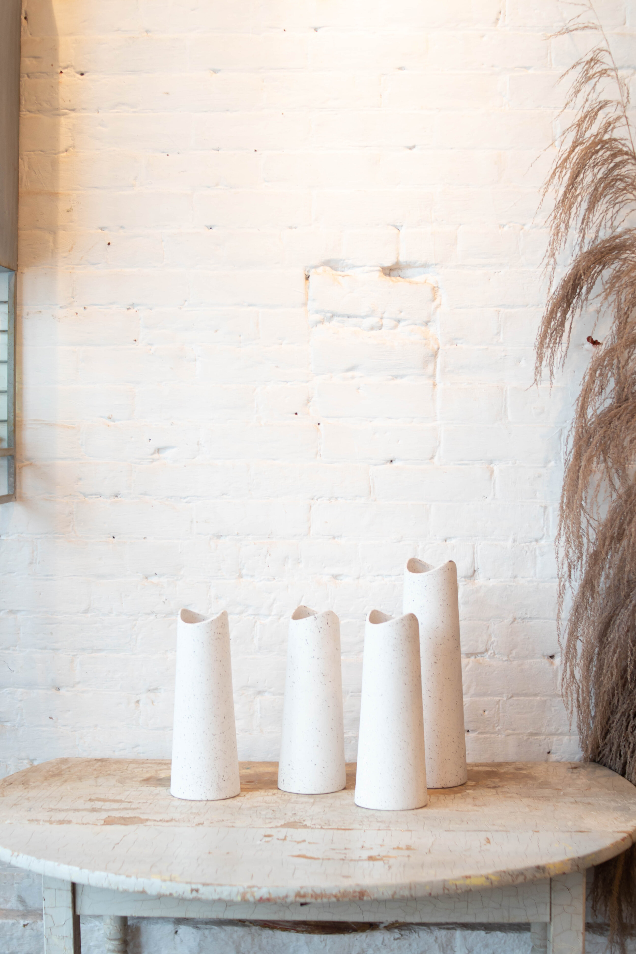 MODERN SPECKLE VASES $8