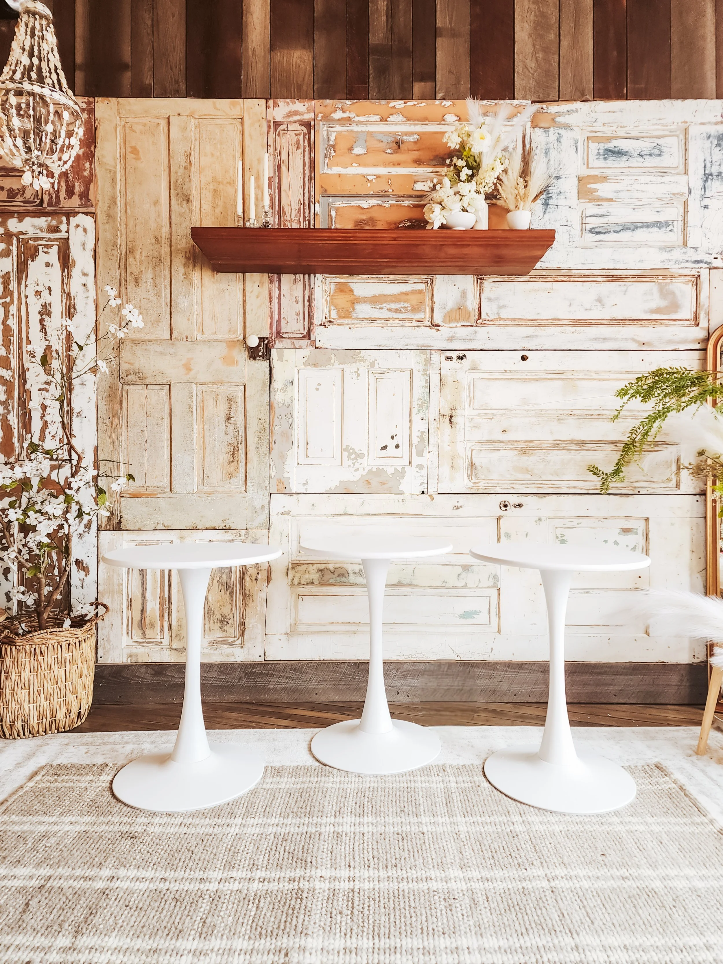 24" COCKTAIL TABLES $50