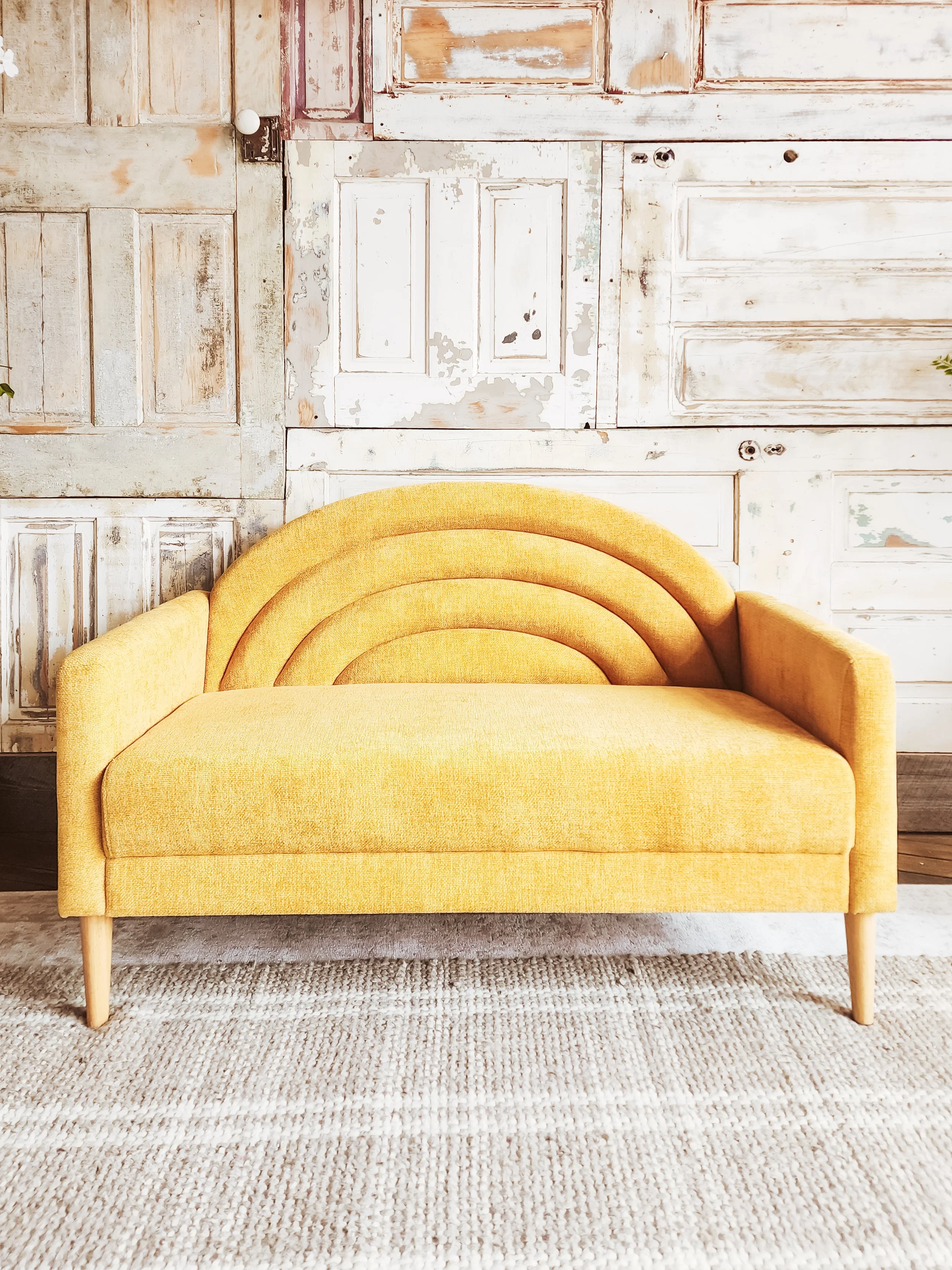 YELLOW CLOUD SETTEE $200