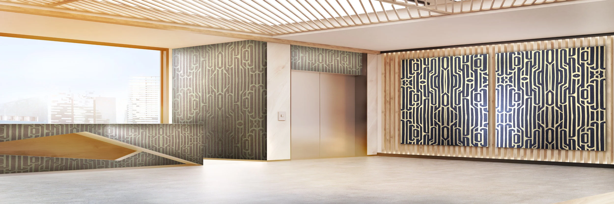 Flekz Ritmo EDGE Collections Rose and Slate lobby.jpg