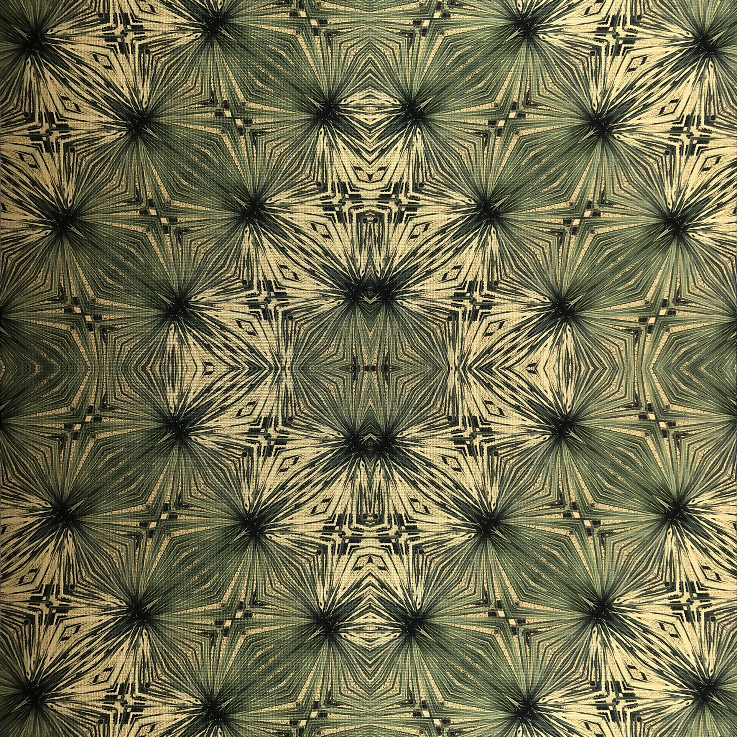 Glass Cacti on Textured Gold Metallic  wallcovering.jpg