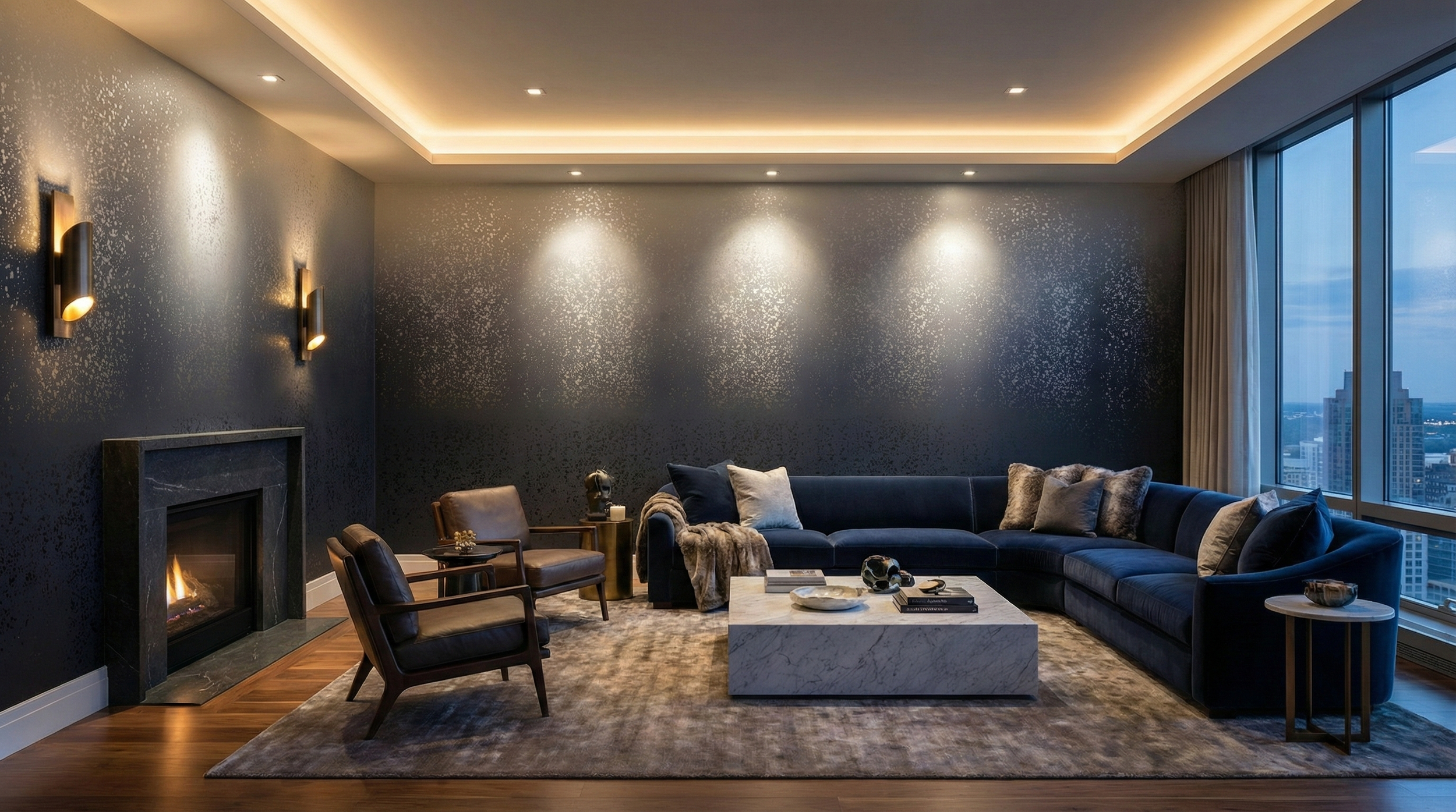 Ombre+Aura+Midnight+wallcovering+on+gold+metallic+wallpaper+by+EDGE+Collections+penthouse+1.png.webp