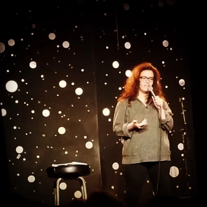 Darah Dale Willey Robinson doing Stand up.jpeg
