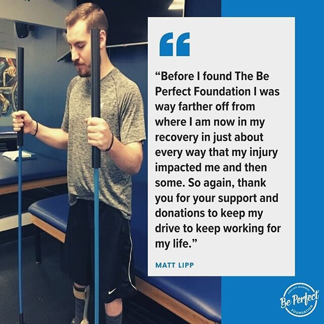 Matt Lipp has an important message to share with all of you. We thank you for all that each of you have done to make miracles like this possible. -BE PERFECT STAFF