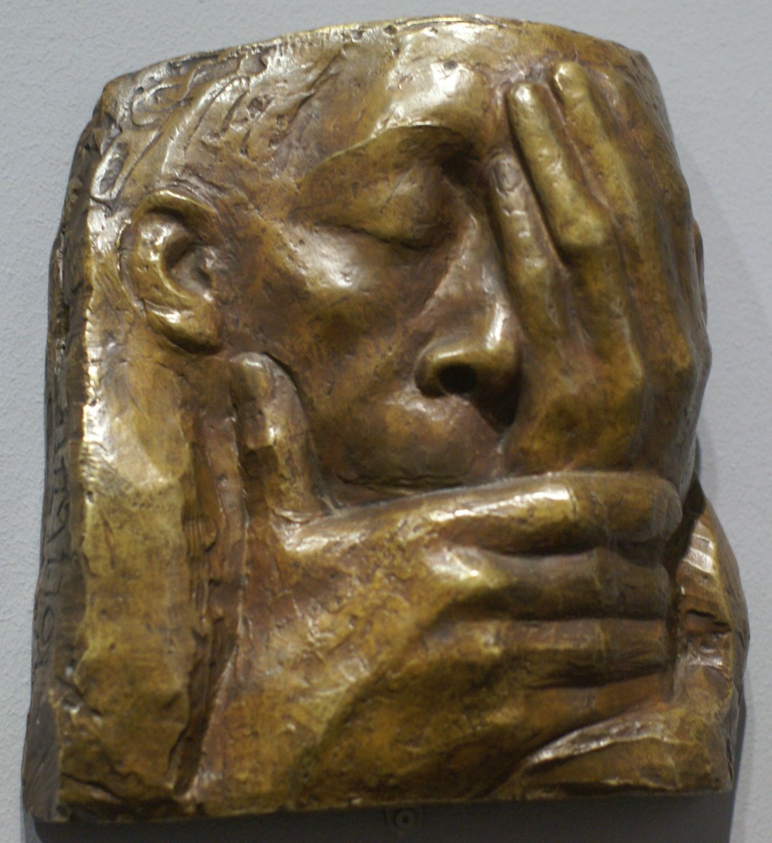 Kathe Kollwitz. Lamentation: In Memory of Ernst Barlach. 1938.