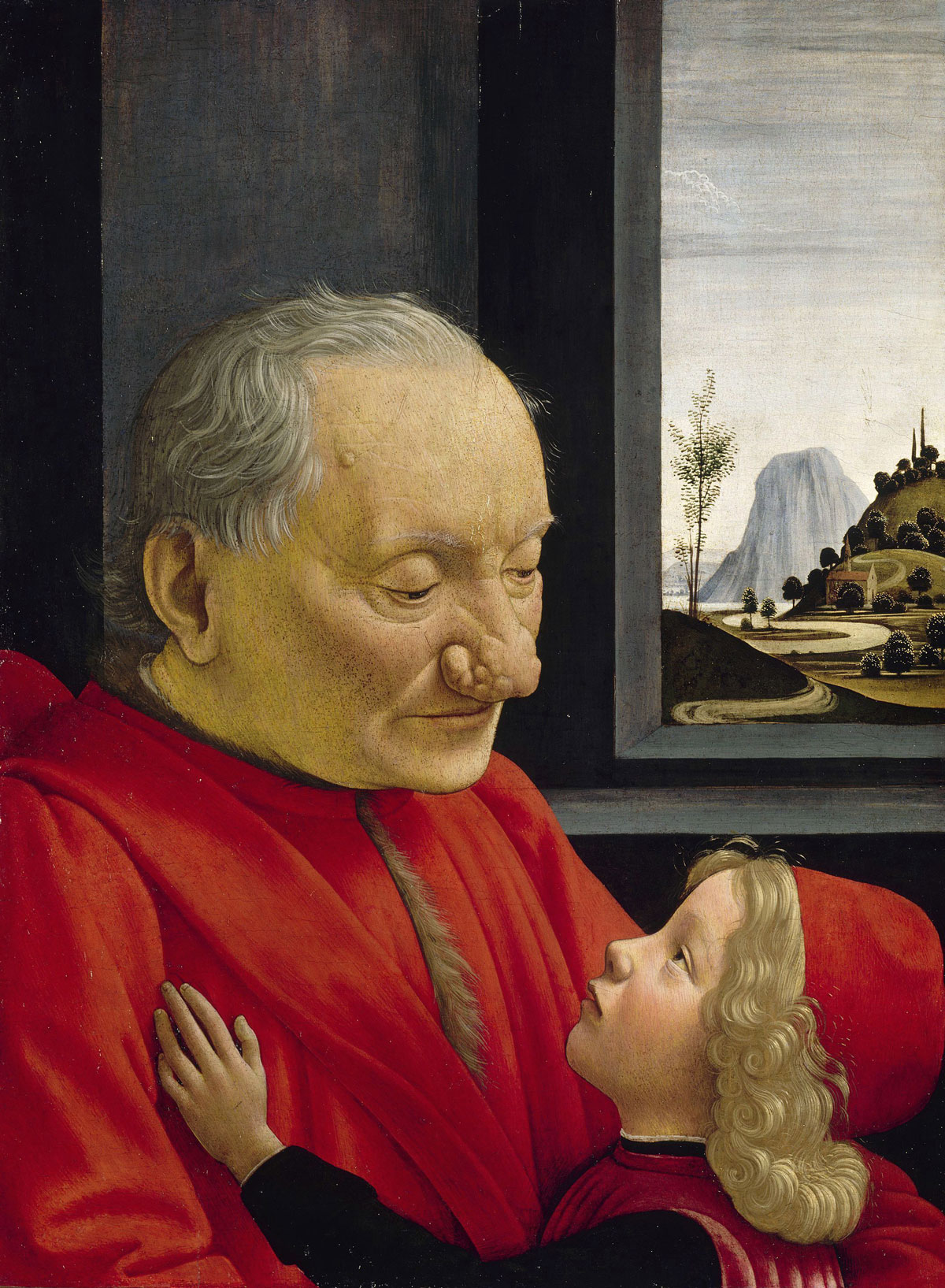 "Old Man and Young Boy", Ghirlandaio, c. 1490