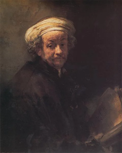 “Self-Portrait”, Rembrandt, 1661, Rijchtmuseum, Amsterdam, oil on canvas.
