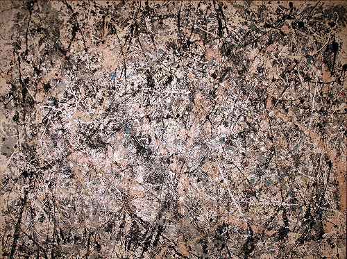 Jackson Pollock, Number 1(Lavender Mist),1950, oil, enamel, aluminum, National Gallery, Washington D.C.