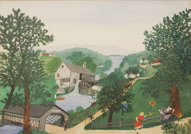 Grandma Moses, The Oaks, 1954