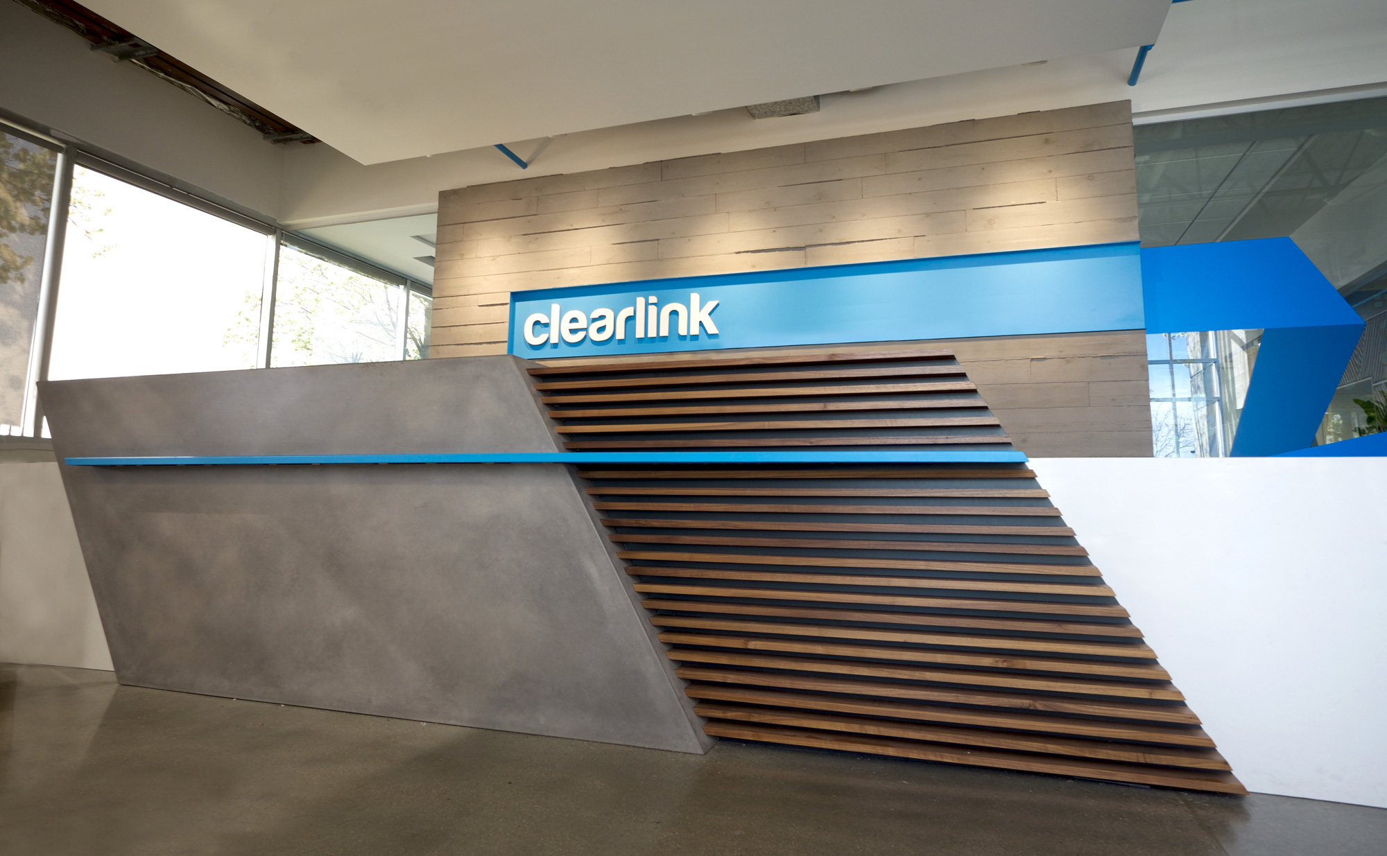 Clearlink OrganiCrete® Concrete Reception Desk