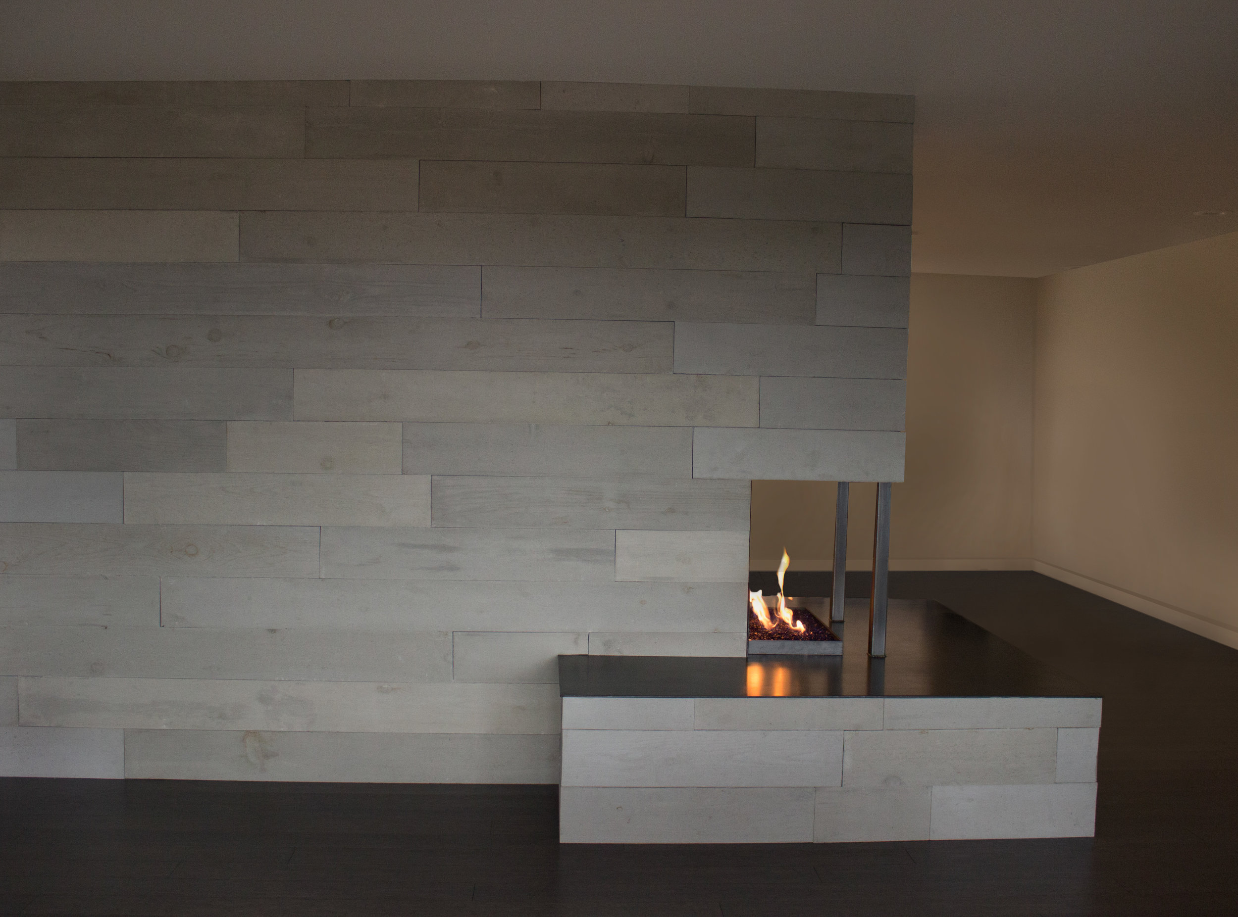 OrganiCrete® Concrete Panel Fireplace
