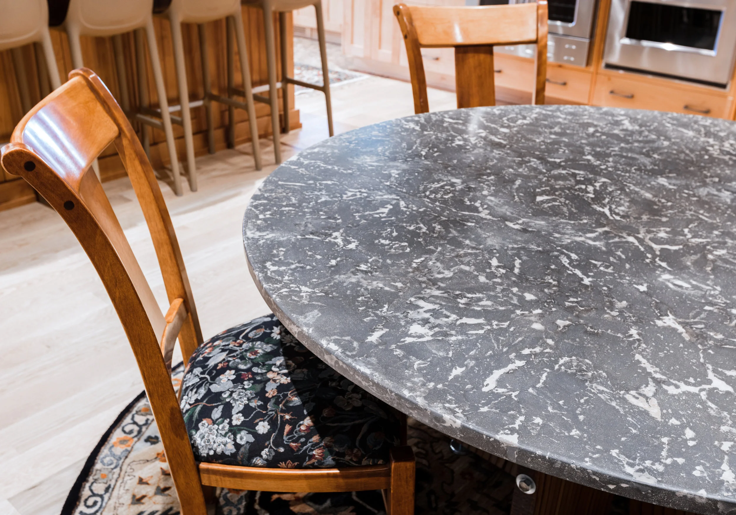 OrganiCrete Mottled Dining Table Detail