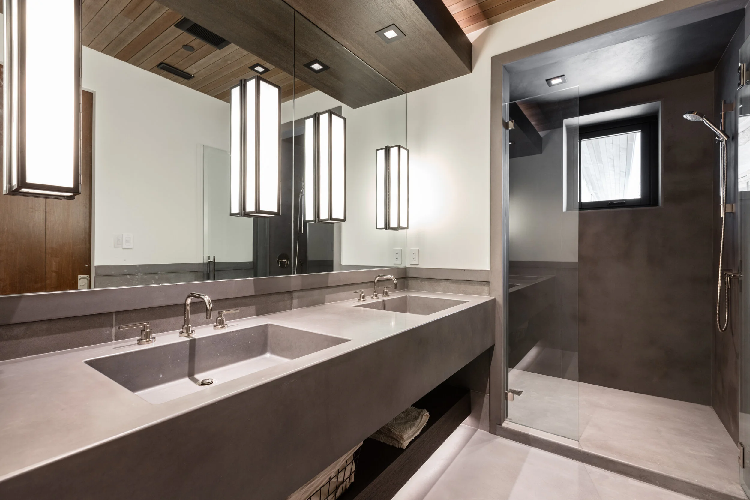 Concrete Sinks And Countertops For Public Restrooms Modern Restroom