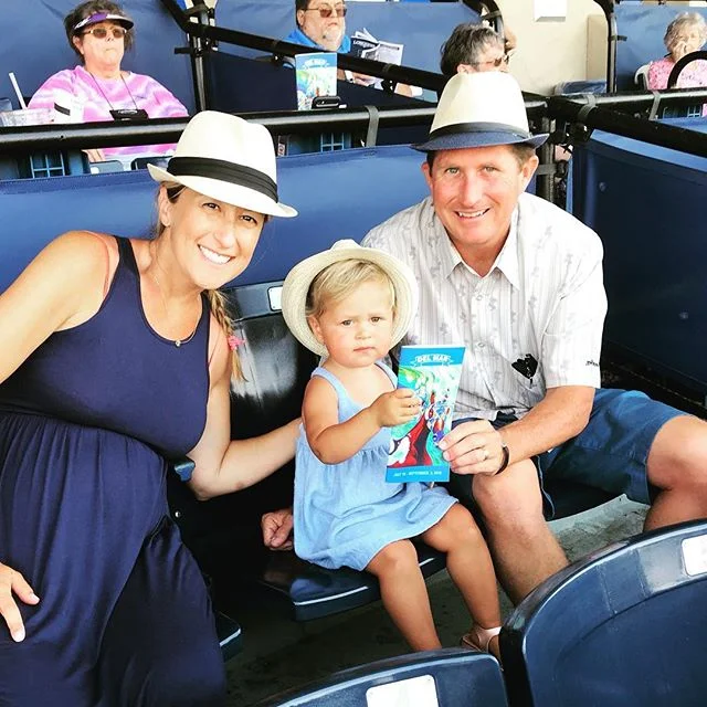 Where the surf meets the turf. Family outing and handicapping expedition. #abg