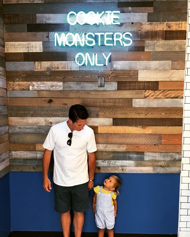 Last day of being a one-year-old and she’s earnestly extolling the virtues of vanilla over cookie dough. Where did the time go?