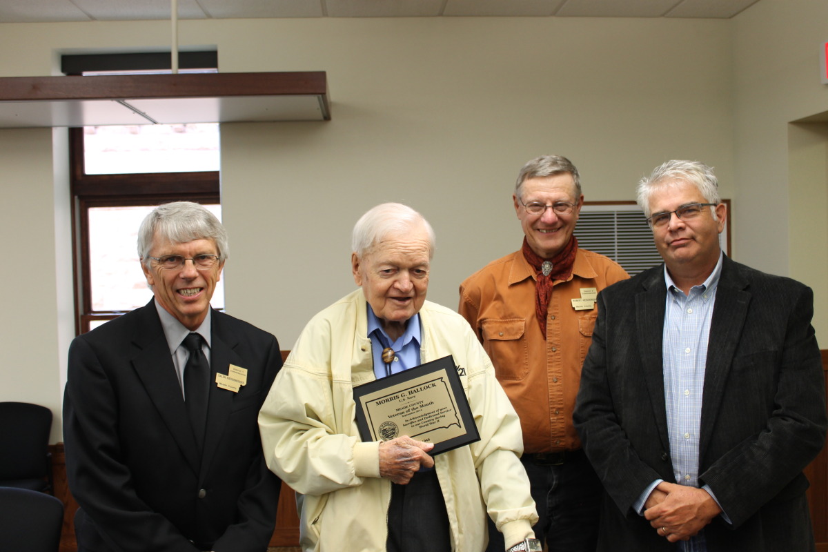 Mr. Morris Hallock, Meade County Veteran of the Month - September 2014