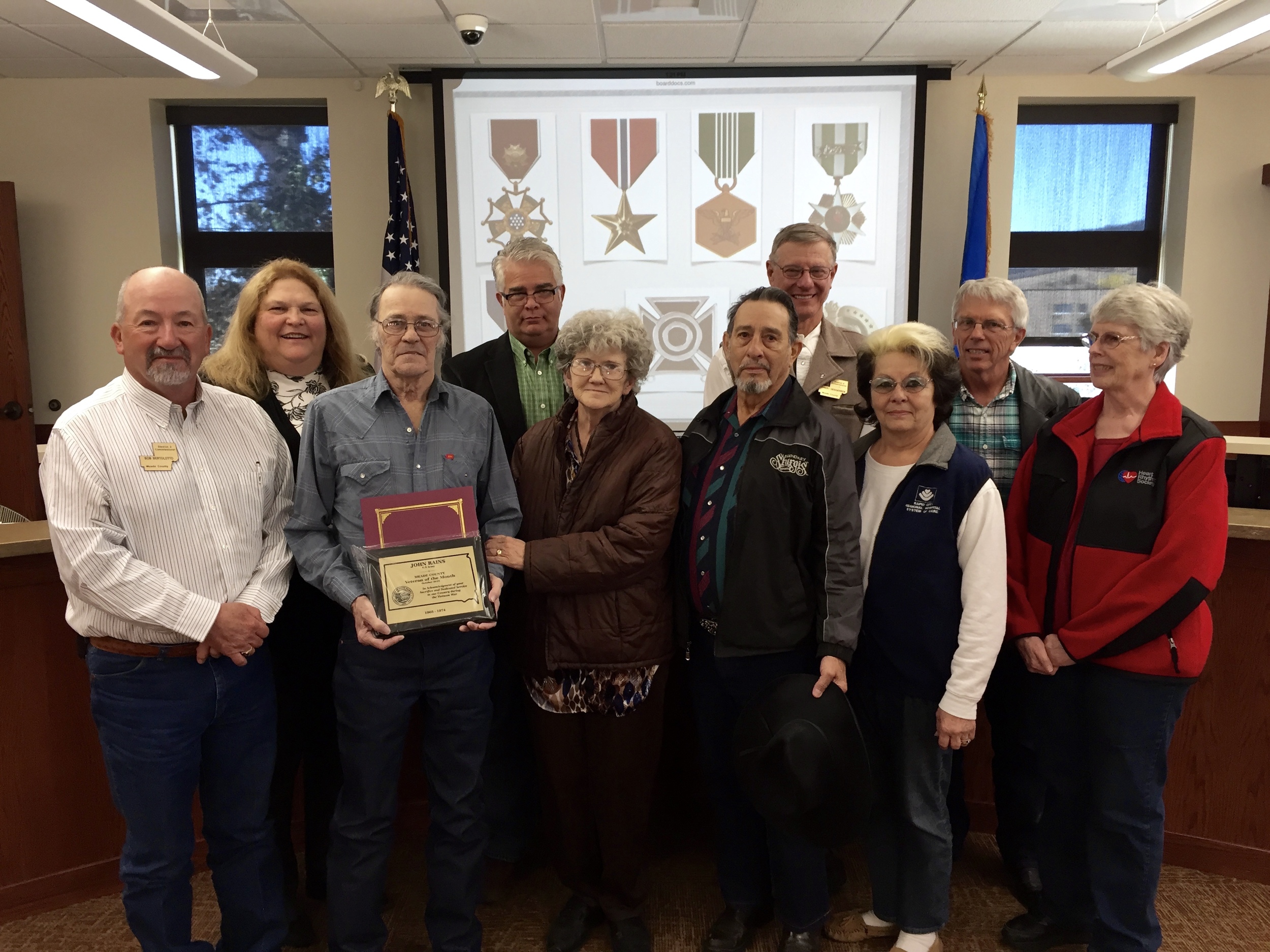 Veteran of the Month - Mr. Rains - October 2015