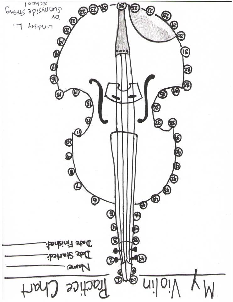 Violin Practice Chart