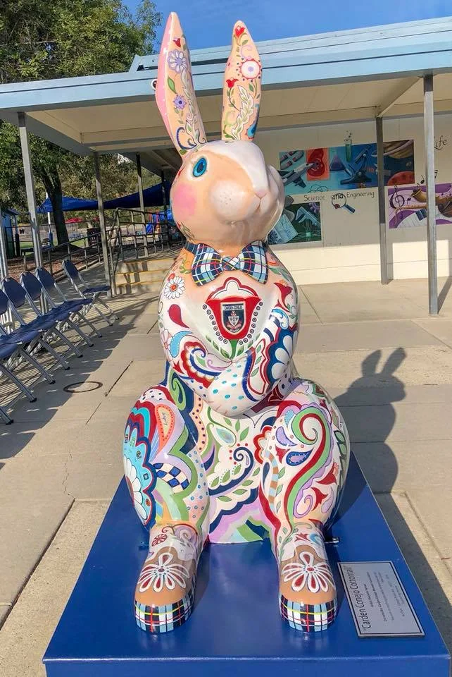 “Carden Conejo Cottontail” by Marjorie Sarnat
